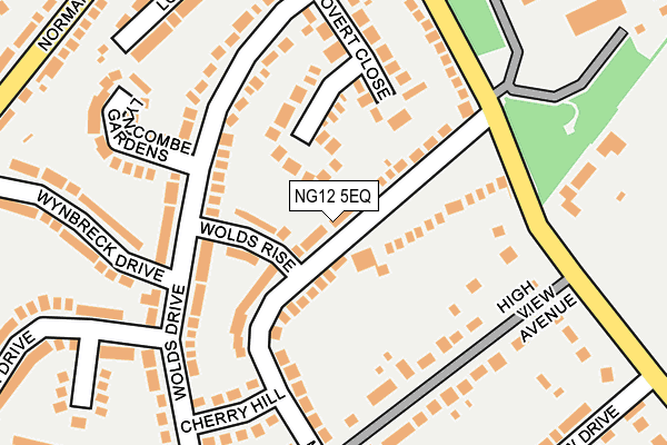 NG12 5EQ map - OS OpenMap – Local (Ordnance Survey)