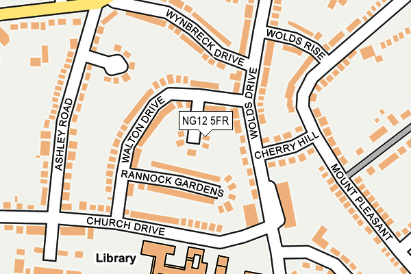 NG12 5FR map - OS OpenMap – Local (Ordnance Survey)