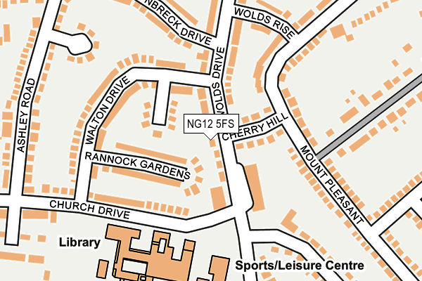 NG12 5FS map - OS OpenMap – Local (Ordnance Survey)