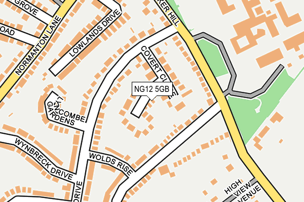 NG12 5GB map - OS OpenMap – Local (Ordnance Survey)