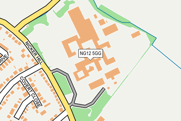 NG12 5GG map - OS OpenMap – Local (Ordnance Survey)