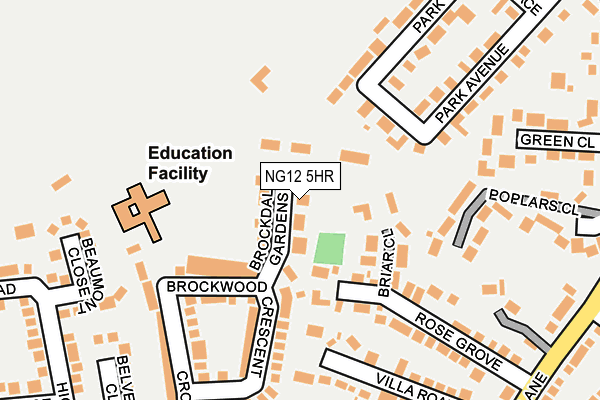 NG12 5HR map - OS OpenMap – Local (Ordnance Survey)