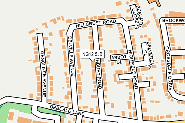 Map of SGS NOTTINGHAM LTD at local scale