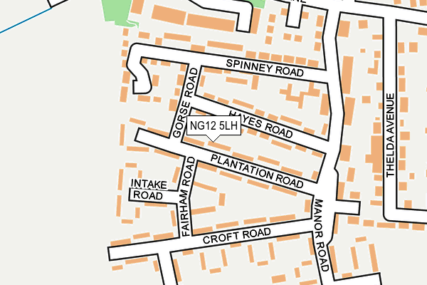 NG12 5LH map - OS OpenMap – Local (Ordnance Survey)