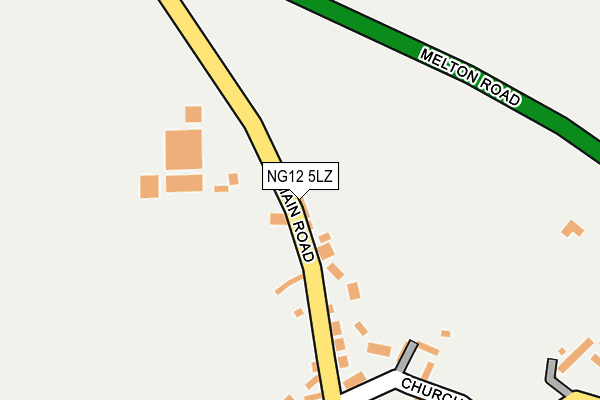 NG12 5LZ map - OS OpenMap – Local (Ordnance Survey)