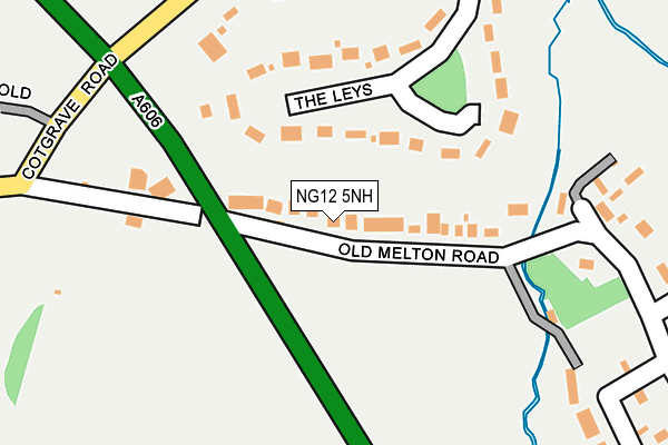 NG12 5NH map - OS OpenMap – Local (Ordnance Survey)