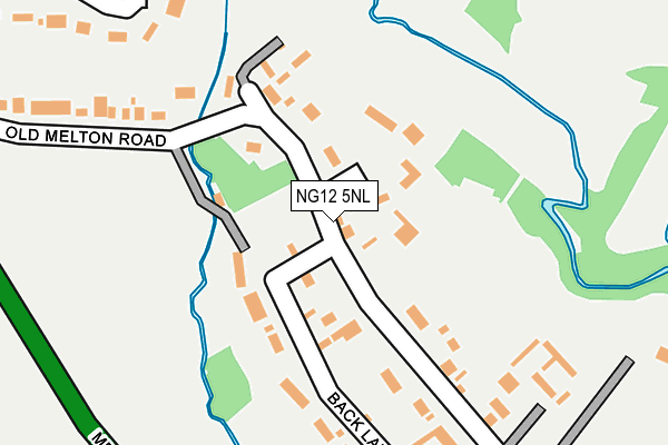 NG12 5NL map - OS OpenMap – Local (Ordnance Survey)