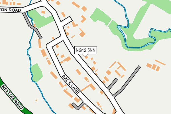 NG12 5NN map - OS OpenMap – Local (Ordnance Survey)