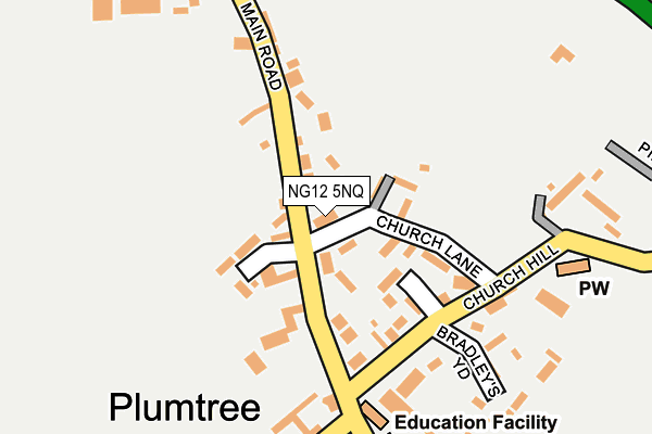 NG12 5NQ map - OS OpenMap – Local (Ordnance Survey)