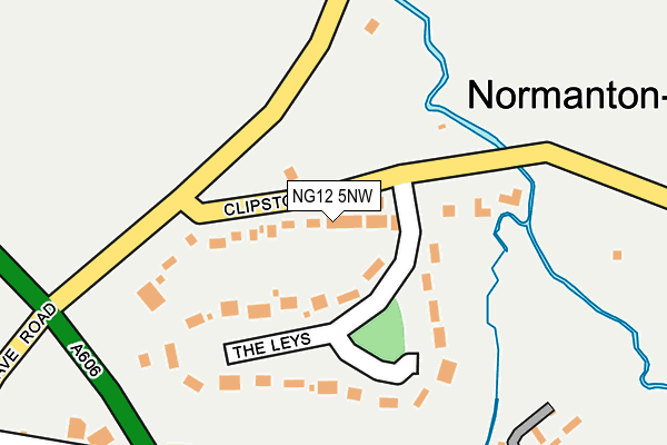 NG12 5NW map - OS OpenMap – Local (Ordnance Survey)