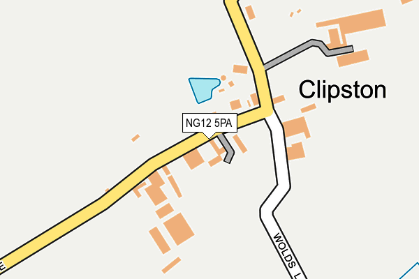 NG12 5PA map - OS OpenMap – Local (Ordnance Survey)