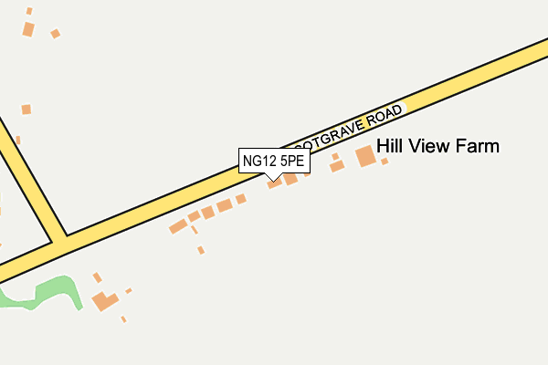 NG12 5PE map - OS OpenMap – Local (Ordnance Survey)