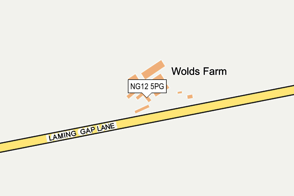 NG12 5PG map - OS OpenMap – Local (Ordnance Survey)