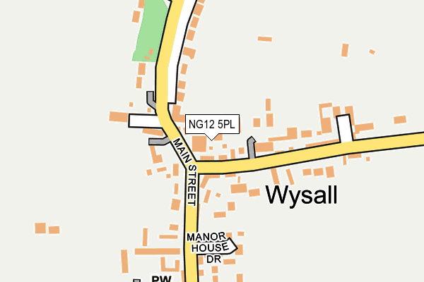 NG12 5PL map - OS OpenMap – Local (Ordnance Survey)