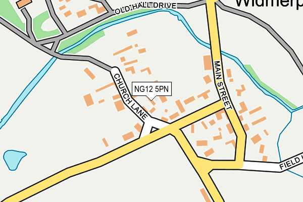 NG12 5PN map - OS OpenMap – Local (Ordnance Survey)