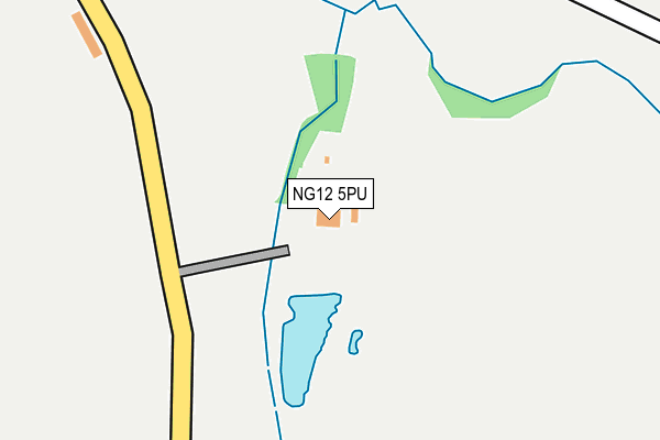 NG12 5PU map - OS OpenMap – Local (Ordnance Survey)