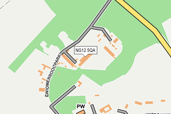 NG12 5QA map - OS OpenMap – Local (Ordnance Survey)