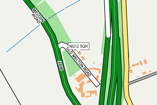 NG12 5QH map - OS OpenMap – Local (Ordnance Survey)