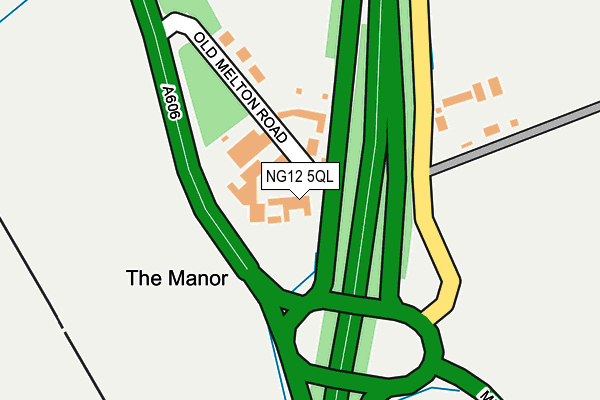 NG12 5QL map - OS OpenMap – Local (Ordnance Survey)