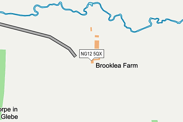 NG12 5QX map - OS OpenMap – Local (Ordnance Survey)