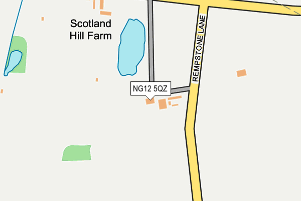 NG12 5QZ map - OS OpenMap – Local (Ordnance Survey)