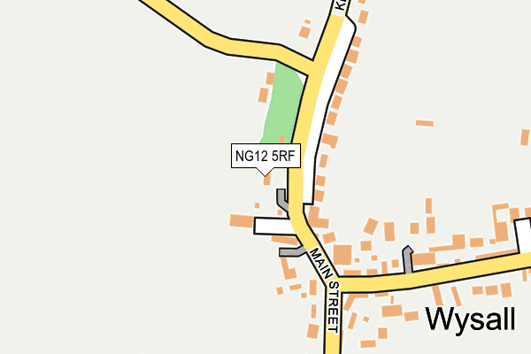 NG12 5RF map - OS OpenMap – Local (Ordnance Survey)