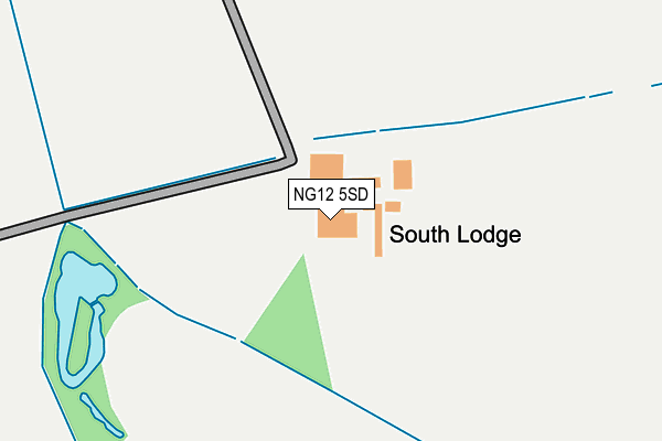 NG12 5SD map - OS OpenMap – Local (Ordnance Survey)