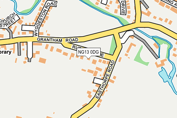 NG13 0DG map - OS OpenMap – Local (Ordnance Survey)