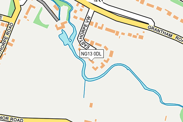 NG13 0DL map - OS OpenMap – Local (Ordnance Survey)