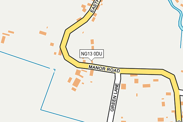 NG13 0DU map - OS OpenMap – Local (Ordnance Survey)