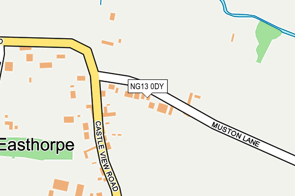 NG13 0DY map - OS OpenMap – Local (Ordnance Survey)