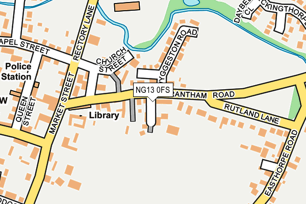 NG13 0FS map - OS OpenMap – Local (Ordnance Survey)