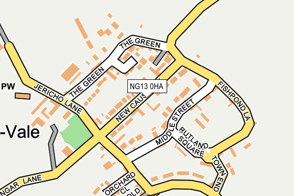 NG13 0HA map - OS OpenMap – Local (Ordnance Survey)