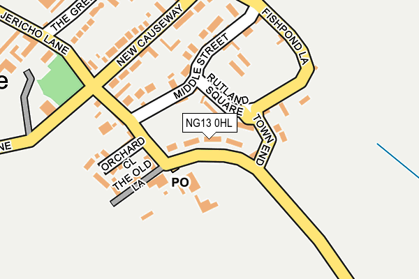 NG13 0HL map - OS OpenMap – Local (Ordnance Survey)