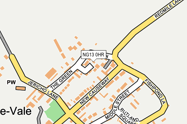 NG13 0HR map - OS OpenMap – Local (Ordnance Survey)