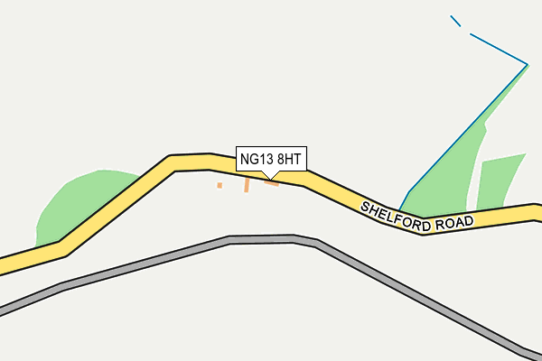 NG13 8HT map - OS OpenMap – Local (Ordnance Survey)