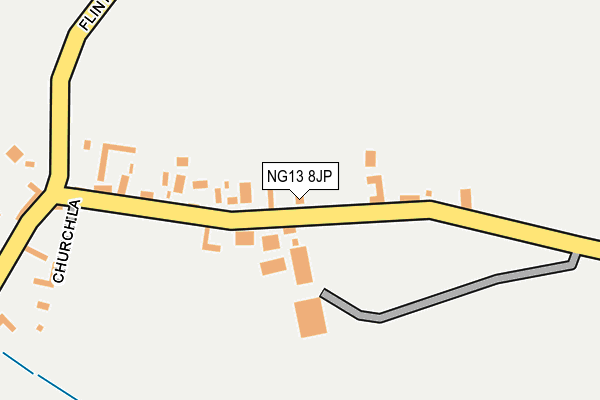 NG13 8JP map - OS OpenMap – Local (Ordnance Survey)
