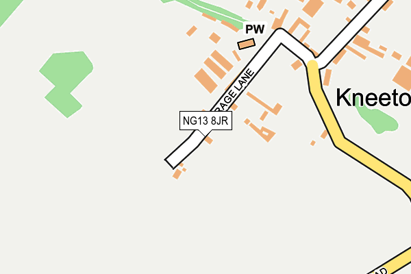 NG13 8JR map - OS OpenMap – Local (Ordnance Survey)