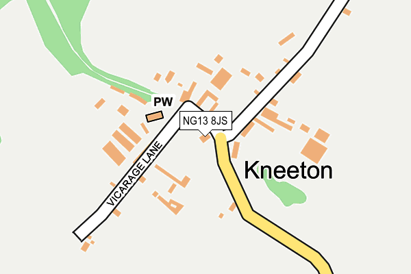 NG13 8JS map - OS OpenMap – Local (Ordnance Survey)