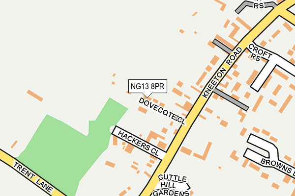 NG13 8PR map - OS OpenMap – Local (Ordnance Survey)