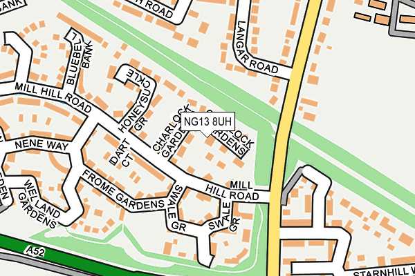 NG13 8UH map - OS OpenMap – Local (Ordnance Survey)