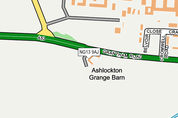 NG13 9AJ map - OS OpenMap – Local (Ordnance Survey)