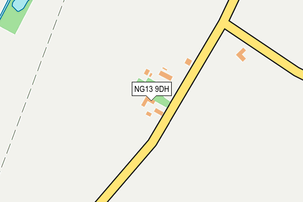 NG13 9DH map - OS OpenMap – Local (Ordnance Survey)