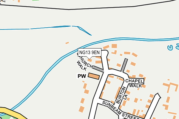 NG13 9EN map - OS OpenMap – Local (Ordnance Survey)