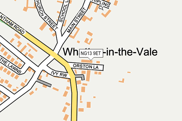 NG13 9ET map - OS OpenMap – Local (Ordnance Survey)