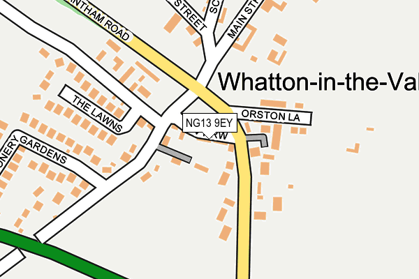 NG13 9EY map - OS OpenMap – Local (Ordnance Survey)