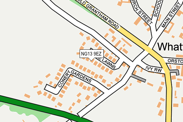 NG13 9EZ map - OS OpenMap – Local (Ordnance Survey)