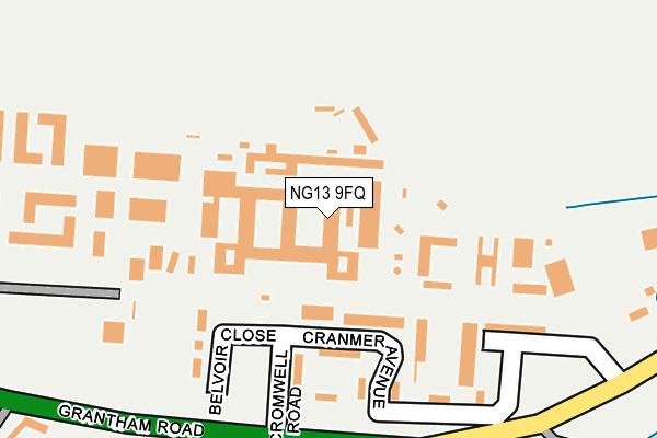 NG13 9FQ map - OS OpenMap – Local (Ordnance Survey)