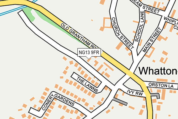 NG13 9FR map - OS OpenMap – Local (Ordnance Survey)