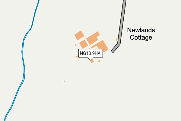 NG13 9HA map - OS OpenMap – Local (Ordnance Survey)